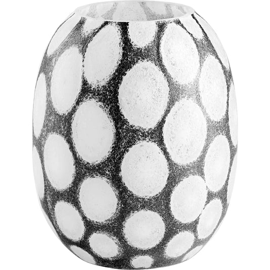 Brunson Vase by Cyan Design in brown, white. Made from glass in a eclectic & global style.