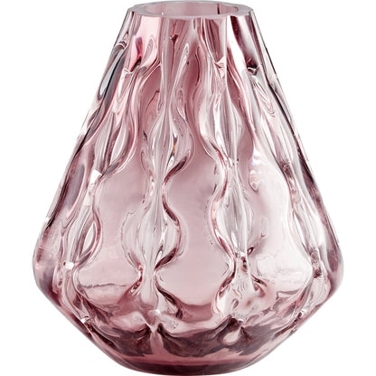 Geneva Vase by Cyan Design in blush. Made from glass in a cottage & farmhouse style.