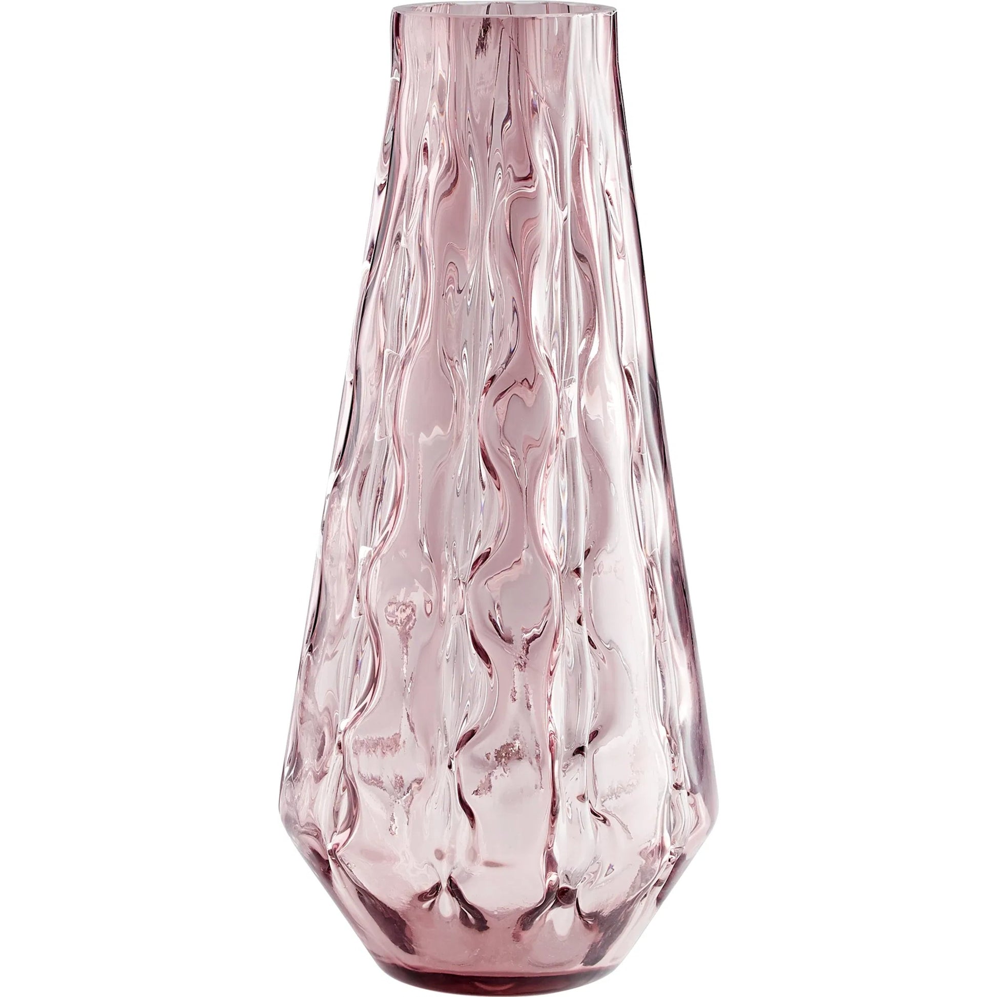 Geneva Vase by Cyan Design in blush. Made from glass in a cottage & farmhouse style.
