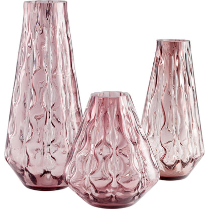 Geneva Vase by Cyan Design in blush. Made from glass in a cottage & farmhouse style.