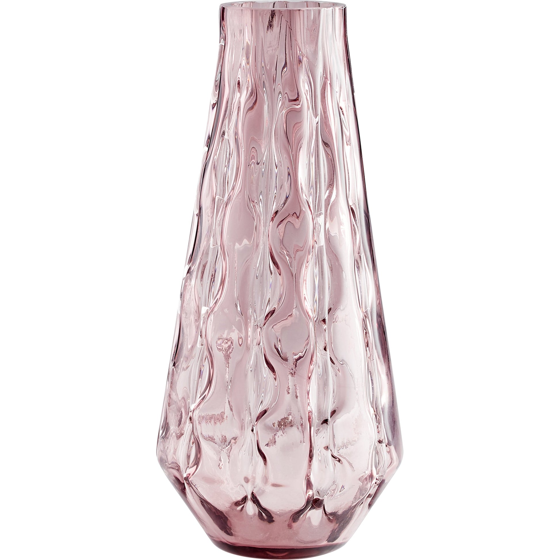 Geneva Vase by Cyan Design in blush. Made from glass in a cottage & farmhouse style.
