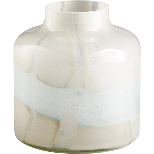 Lucerne Vase by Cyan Design in tan, aqua. Made from glass in a coastal style.