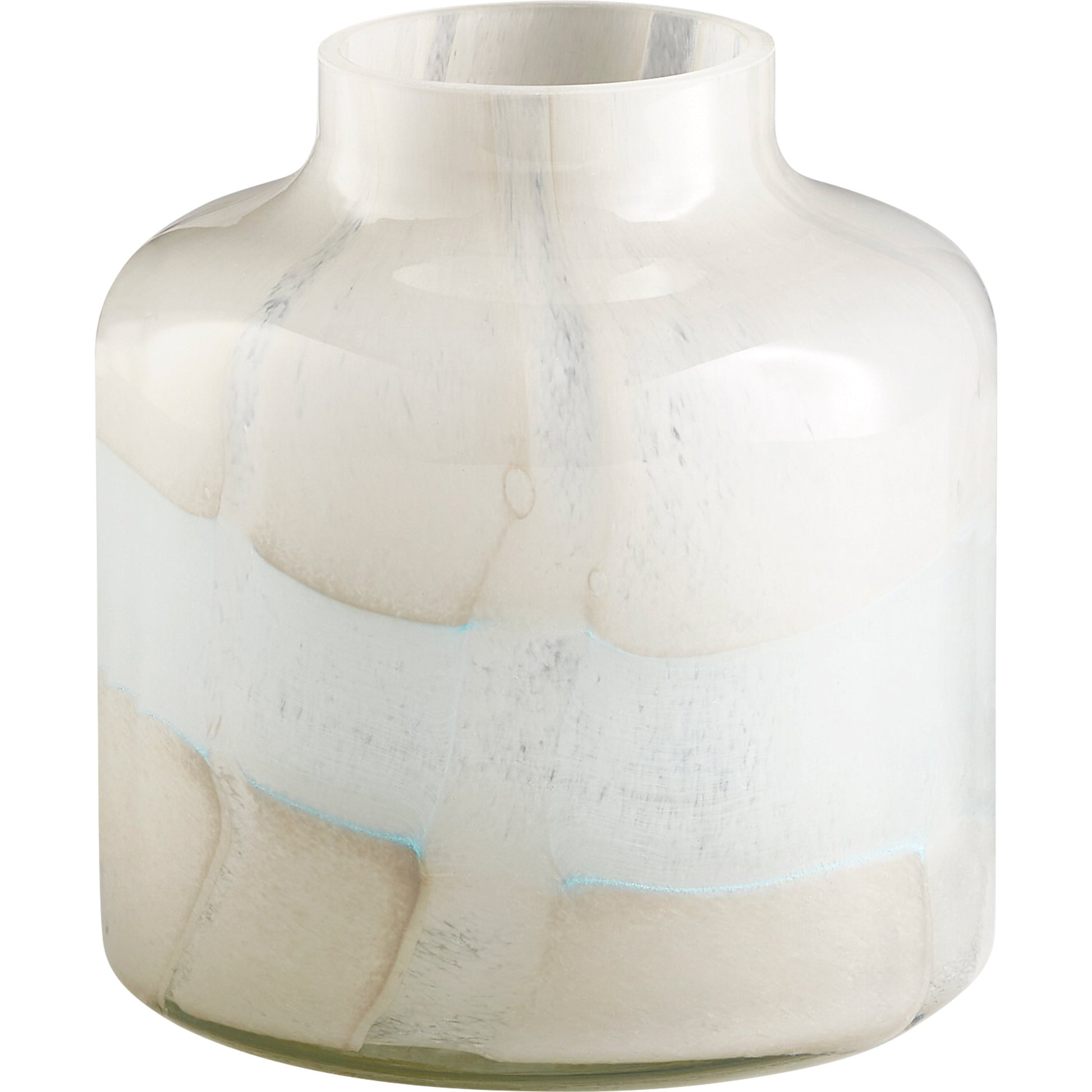 Lucerne Vase by Cyan Design in tan, aqua. Made from glass in a coastal style.