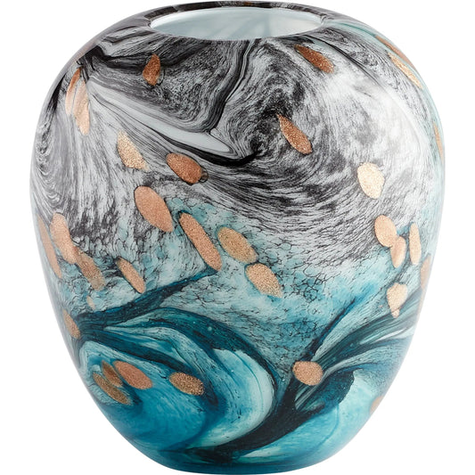 Prismatic Vase by Cyan Design in multi colored. Made from glass in a eclectic & global style.