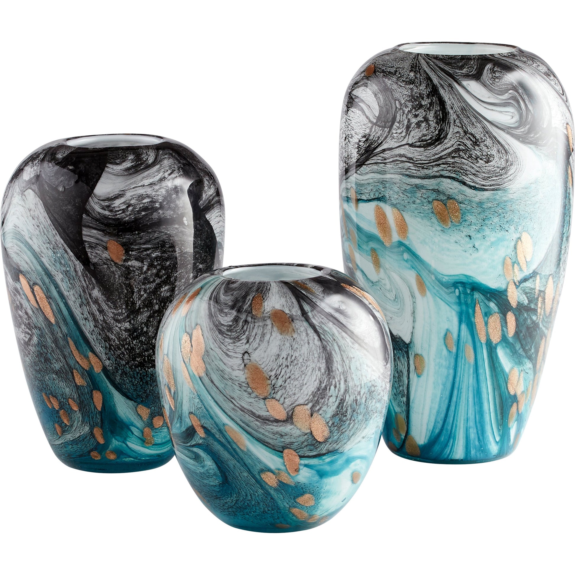 Prismatic Vase by Cyan Design in multi colored. Made from glass in a eclectic & global style.