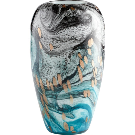 Prismatic Vase by Cyan Design in multi colored. Made from glass in a eclectic & global style.