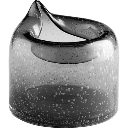 Oxtail Vase by Cyan Design in clear. Made from glass in a eclectic & global style.