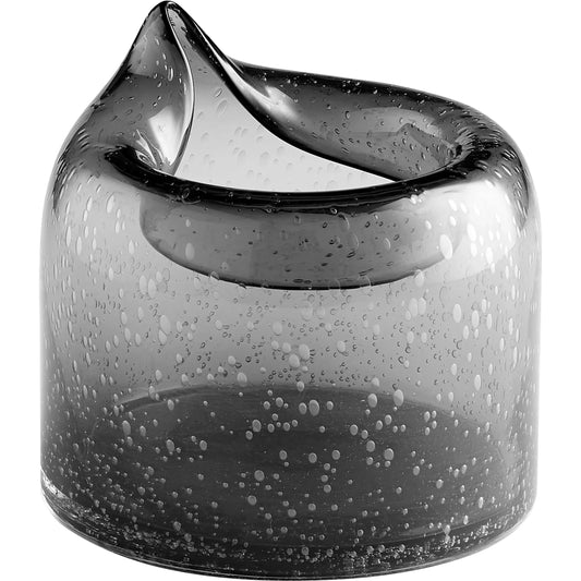 Oxtail Vase by Cyan Design in clear. Made from glass in a eclectic & global style.