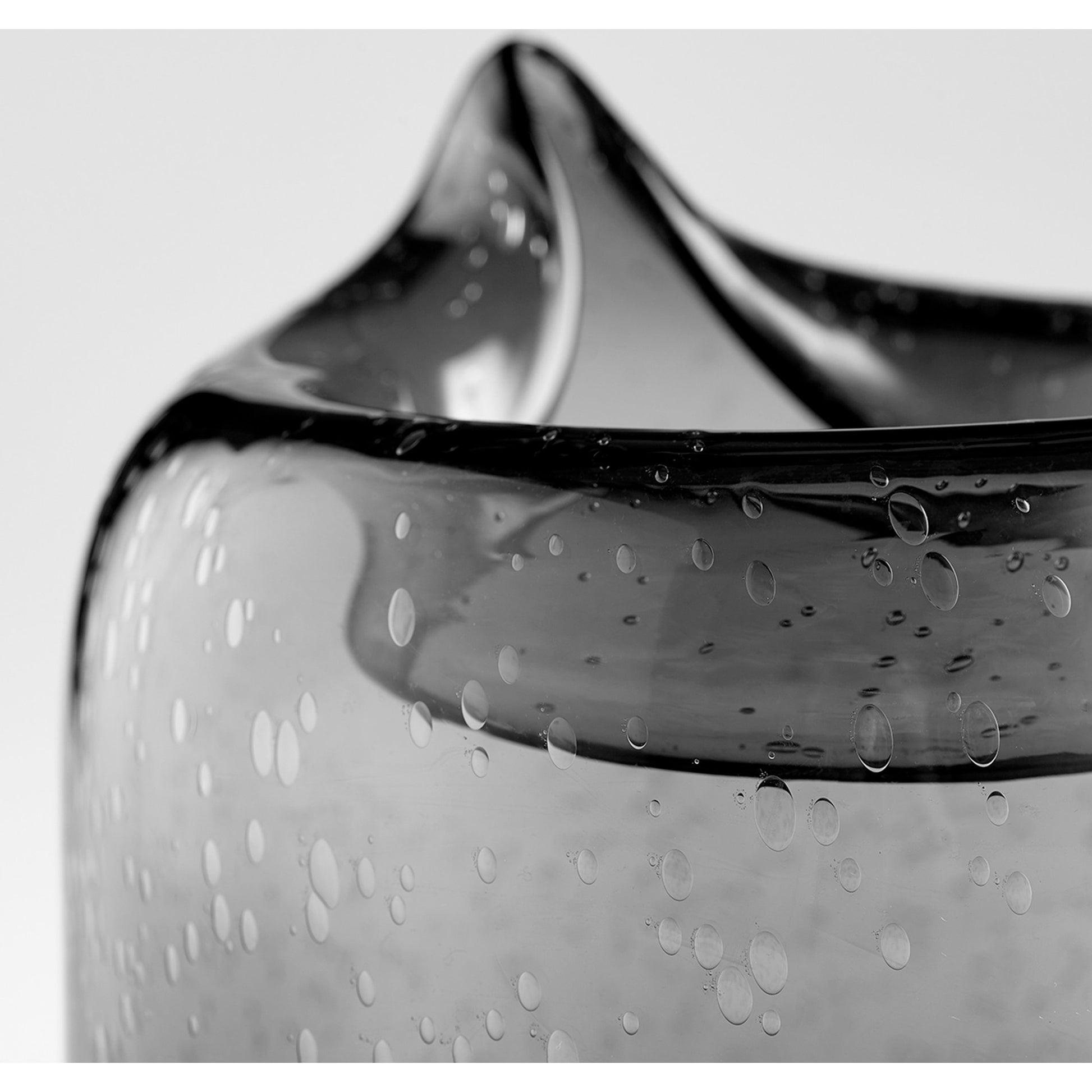 Oxtail Vase by Cyan Design in clear. Made from glass in a eclectic & global style.