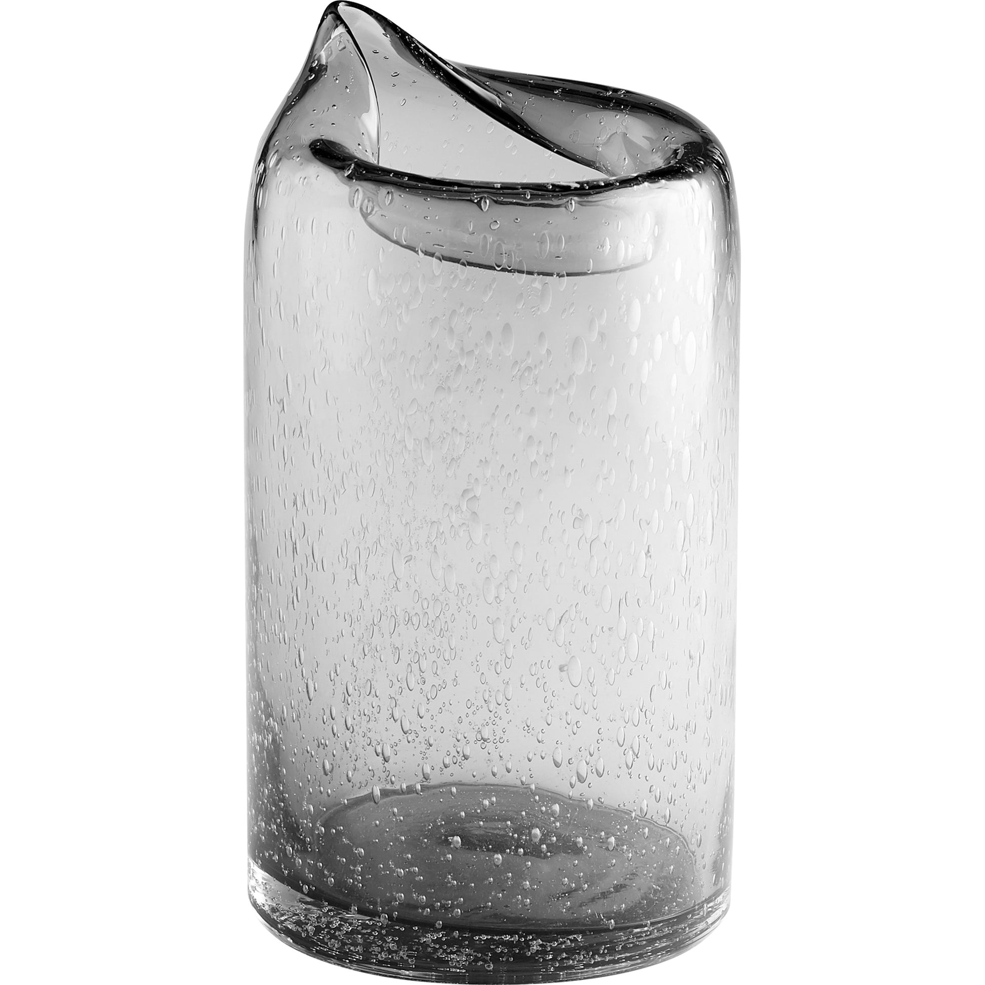 Oxtail Vase by Cyan Design in clear. Made from glass in a eclectic & global style.
