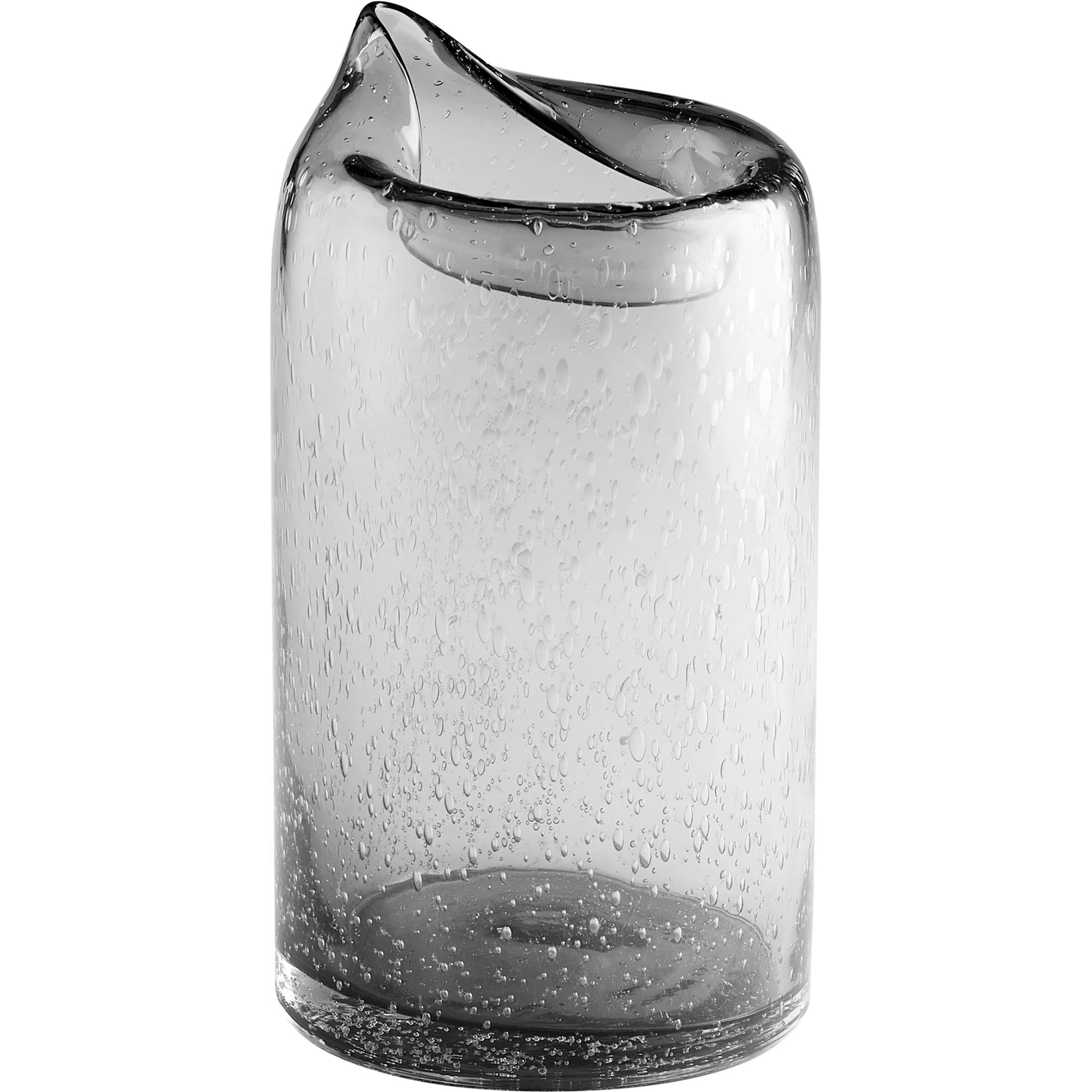 Oxtail Vase by Cyan Design in clear. Made from glass in a eclectic & global style.