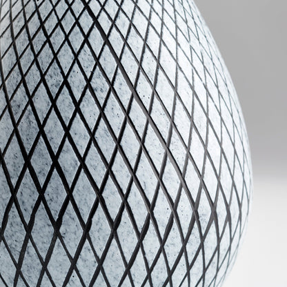 Bozeman Vase by Cyan Design in frosted gray. Made from glass in a eclectic & global style.