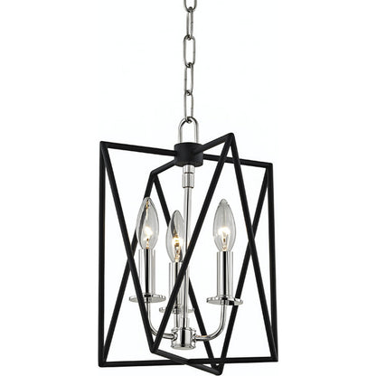 Laszlo Pendant by Hudson Valley in aged brass. Made from steel in a transitional style.