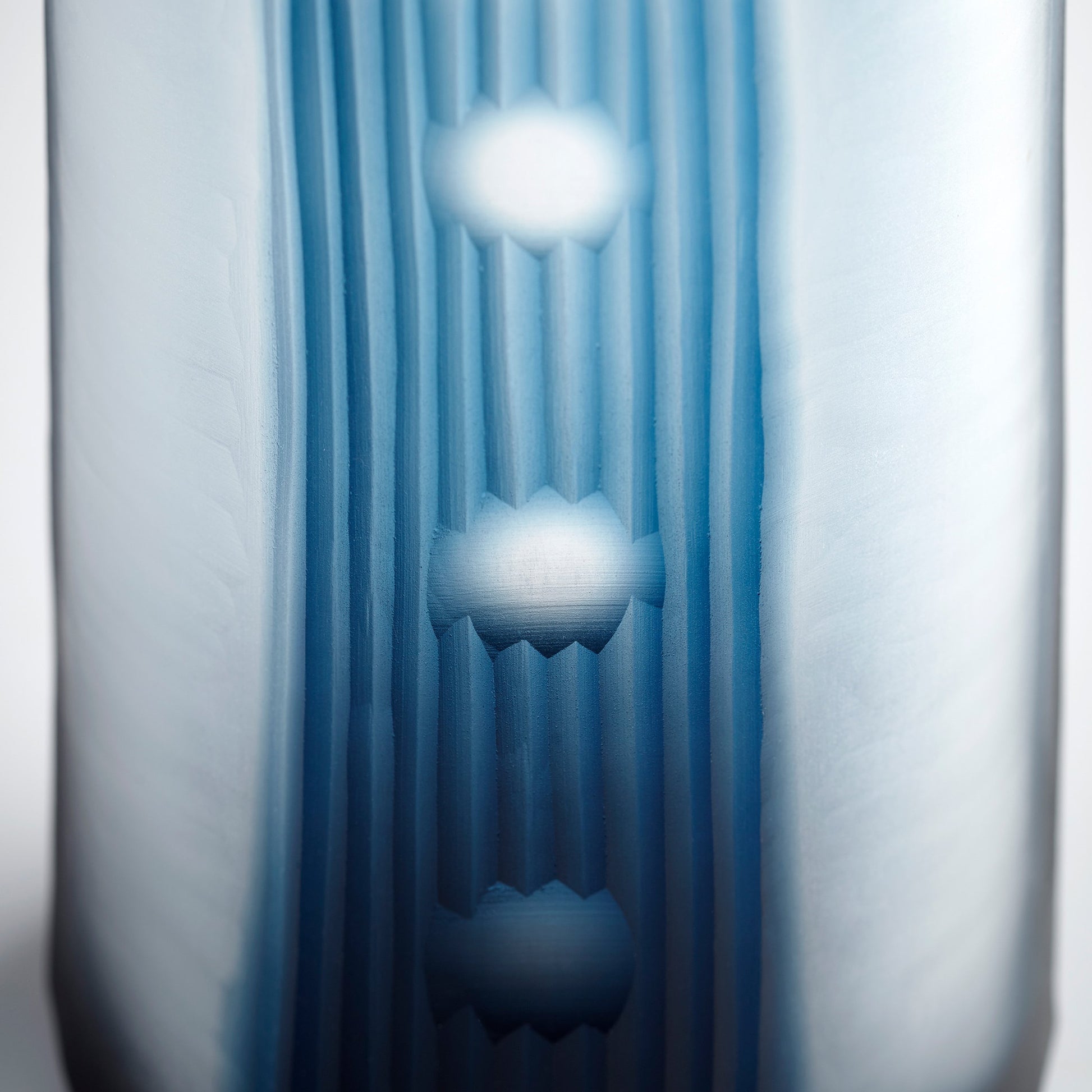 Olmsted Vase by Cyan Design in blue. Made from glass in a coastal style.
