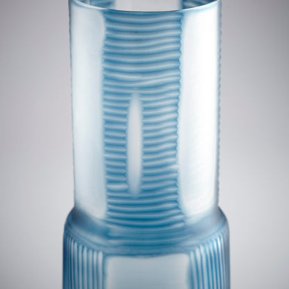 Olmsted Vase by Cyan Design in blue. Made from glass in a coastal style.