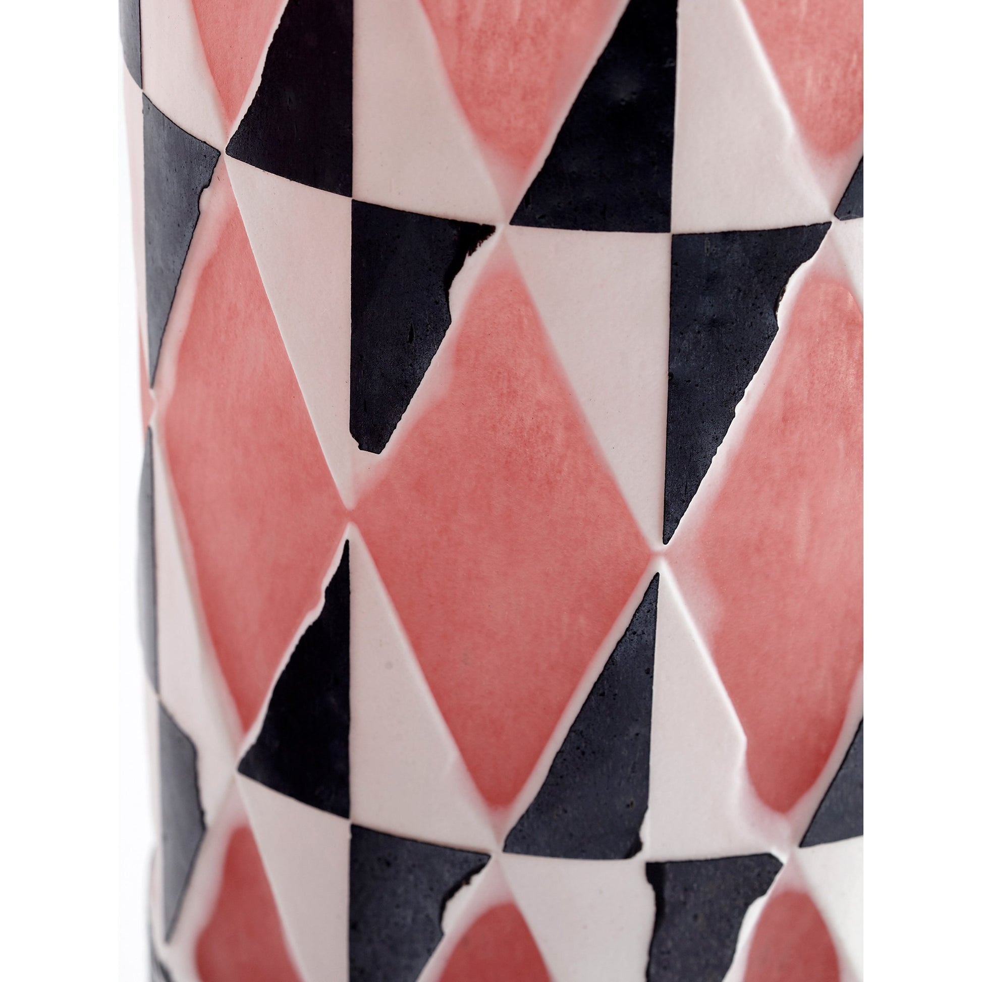 Mesa Geometric Vase by Cyan Design in black, white. Made from glass in a eclectic & global style.