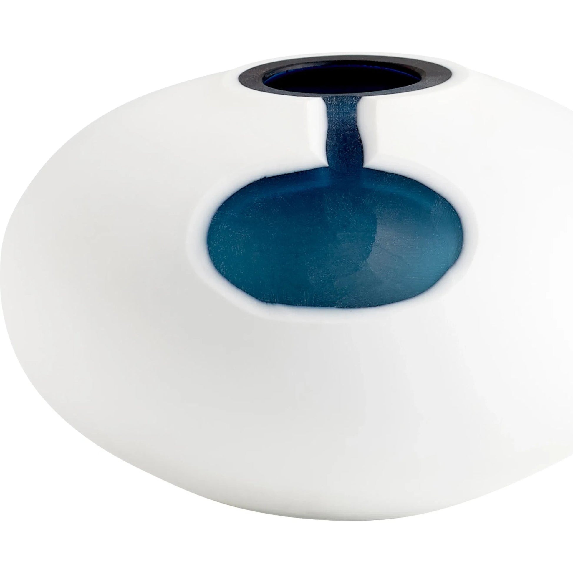 Oracle Vase by Cyan Design in blue, white. Made from glass in a coastal style.