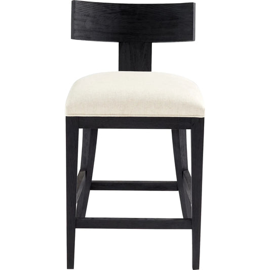 Sedia Counter Stool by Cyan Design in black. Made from wood in a transitional style.