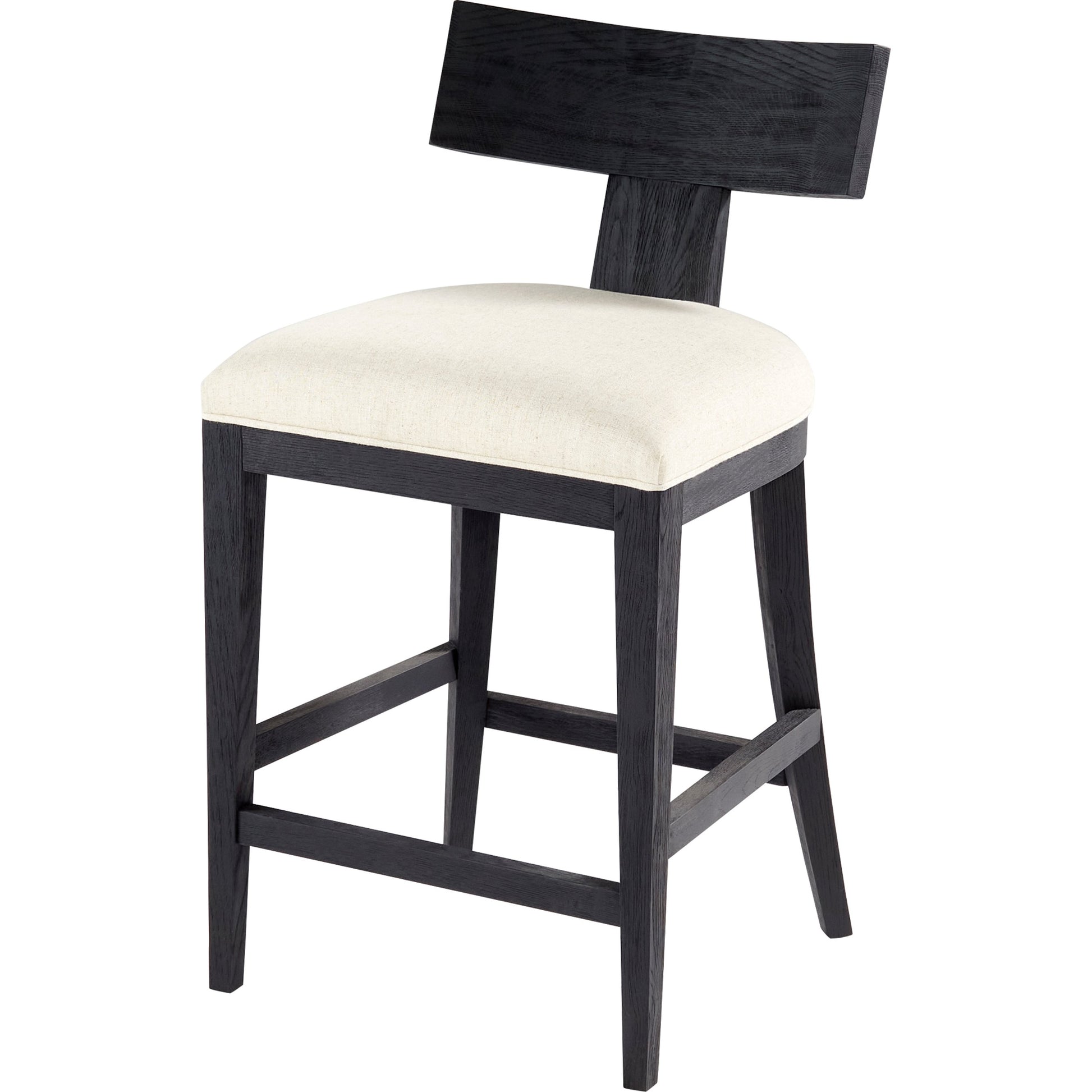Sedia Counter Stool by Cyan Design in black. Made from wood in a transitional style.
