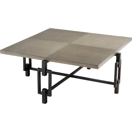 Ogden Table by Cyan Design in noir. Made from iron, wood in a rustic style.