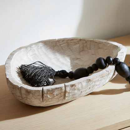 Blizzard Stone Beads by Cyan Design in black. Made from wood in a modern style.