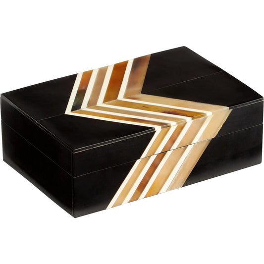 Salvador Box by Cyan Design in black, brown. Made from horn, bone, wood in a modern style.