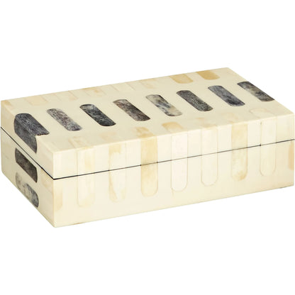 Manscala Box by Cyan Design in grey, ivory. Made from bone, wood in a modern style.