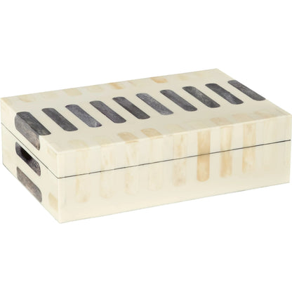 Manscala Box by Cyan Design in grey, ivory. Made from bone, wood in a modern style.