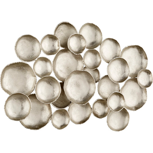 Gala Wall Decor by Cyan Design in silver. Made from aluminum in a modern style.
