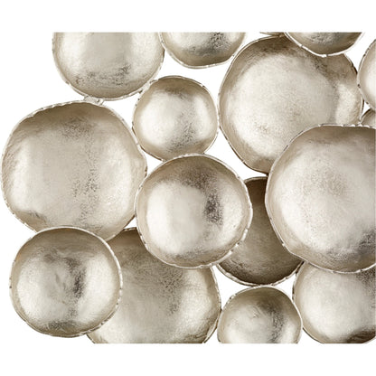 Gala Wall Decor by Cyan Design in silver. Made from aluminum in a modern style.