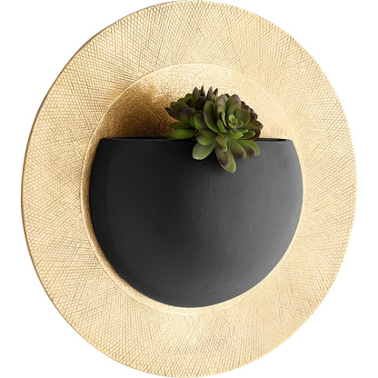 Gilded Implosion Wall Decor by Cyan Design in gold, black. Made from aluminum in a modern style.