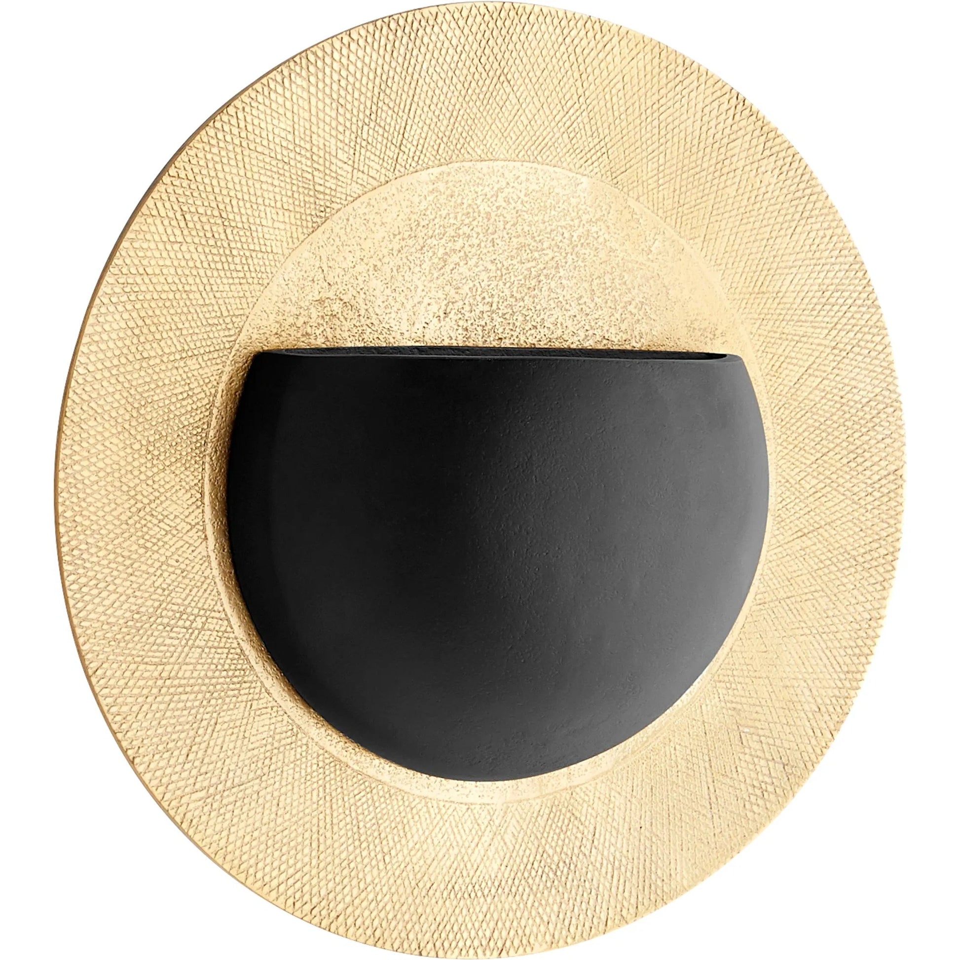 Gilded Implosion Wall Decor by Cyan Design in gold, black. Made from aluminum in a modern style.