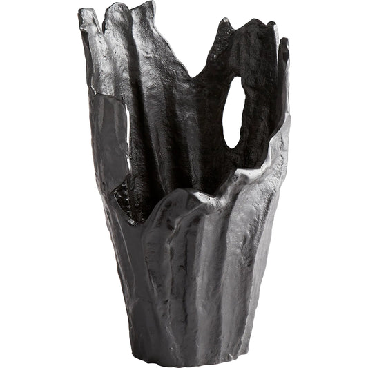 Pyroclastic Monochrome Vase - by Cyan Design. Made from aluminum in a modern style.