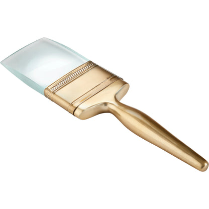 Brush Sculpture by Cyan Design in gold. Made from aluminum, glass in a modern style.