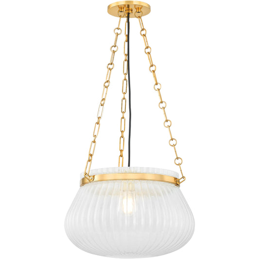 Granby Pendant by Hudson Valley. Made from steel in a traditional style.