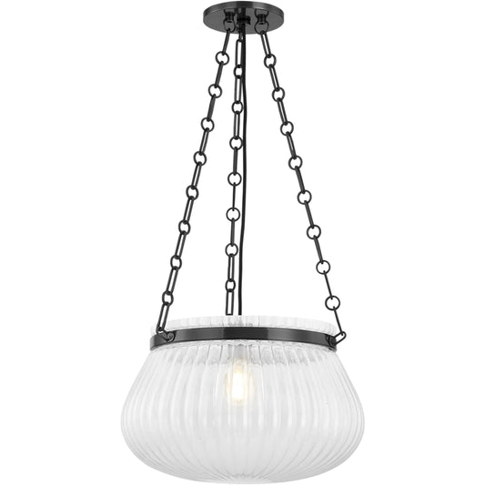 Granby Pendant by Hudson Valley. Made from steel in a traditional style.