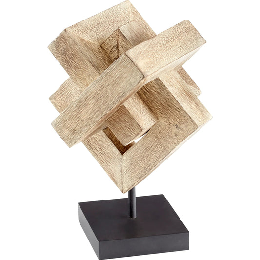 Gali Sculpture #1 by Cyan Design in pecan. Made from wood in a modern style.