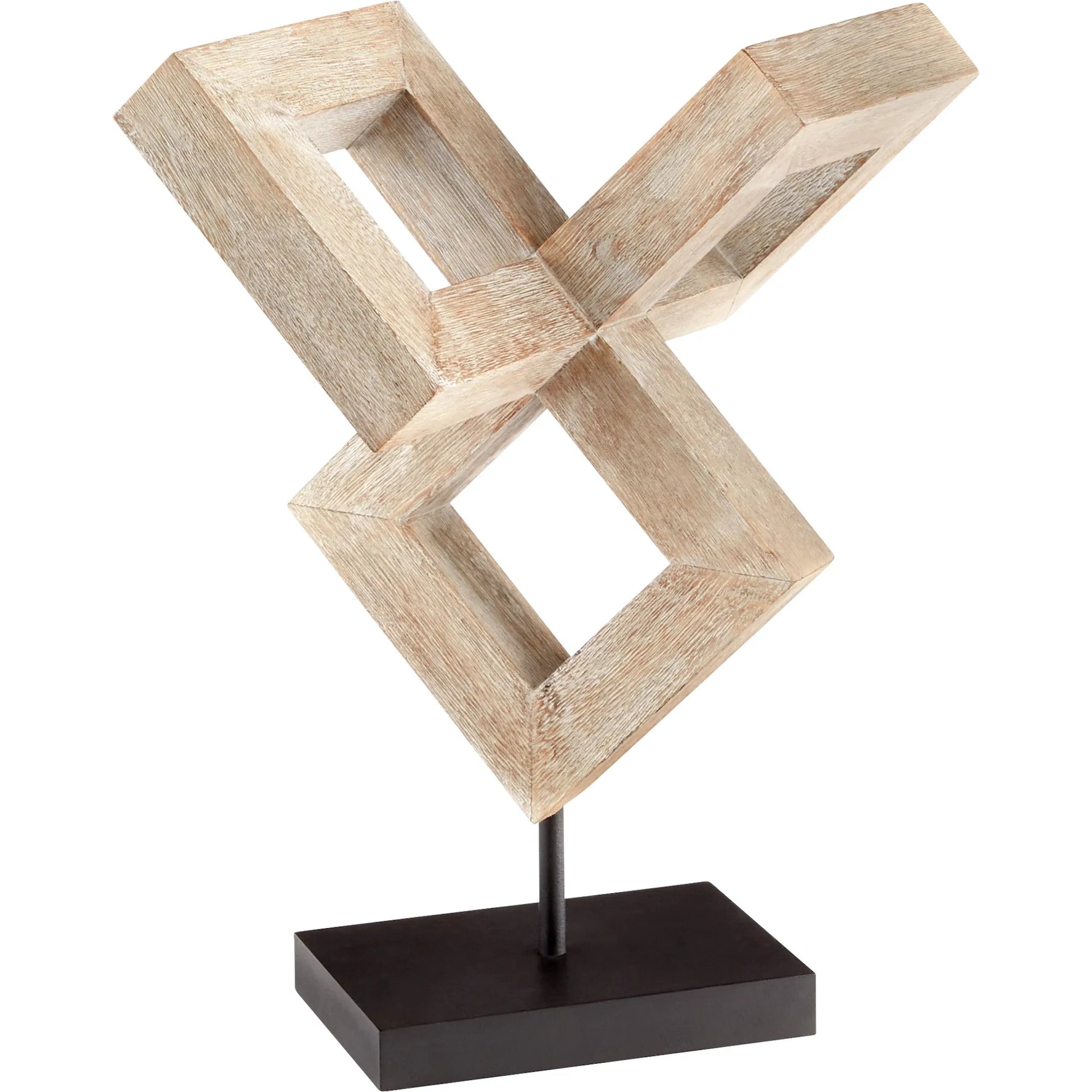 Gali Sculpture #2 by Cyan Design in bleached pecan. Made from wood in a modern style.