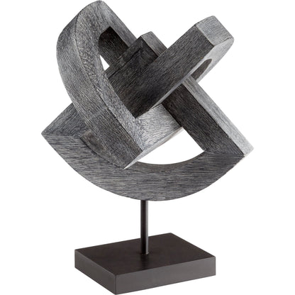 Gali Sculpture #3 by Cyan Design in weathered grey. Made from wood in a modern style.