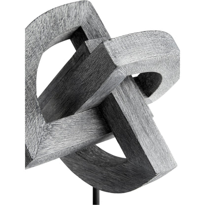 Gali Sculpture #3 by Cyan Design in weathered grey. Made from wood in a modern style.