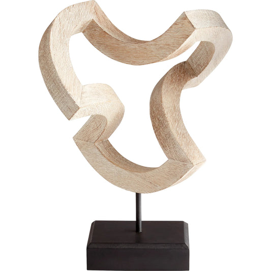Gali Sculpture #4 by Cyan Design in whitewashed. Made from wood in a modern style.
