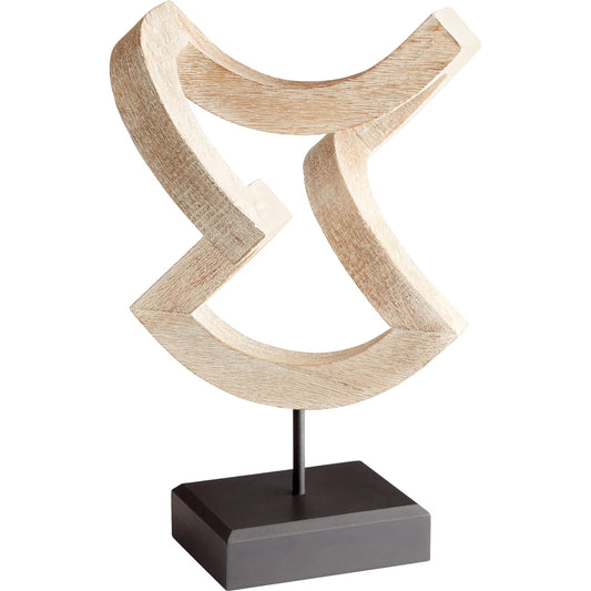 Gali Sculpture #4 by Cyan Design in whitewashed. Made from wood in a modern style.