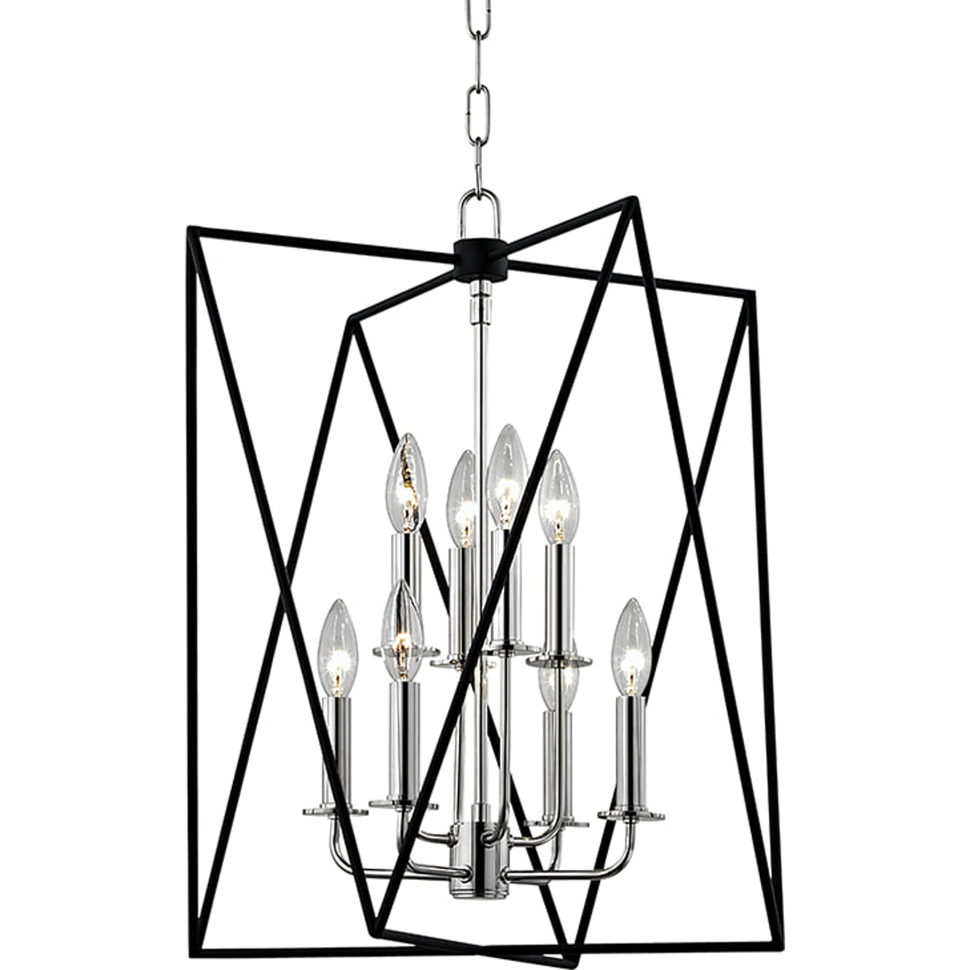 Laszlo Pendant by Hudson Valley in aged brass. Made from steel in a transitional style.