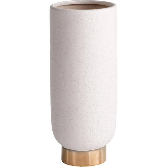 Clayton Vase by Cyan Design in grey. Made from ceramic in a modern style.