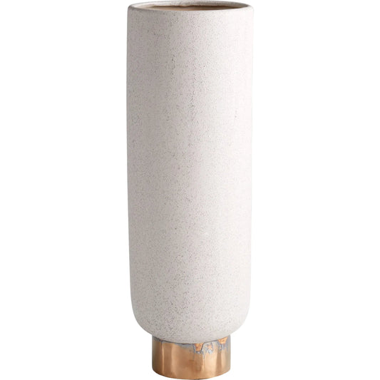 Clayton Vase by Cyan Design in grey. Made from ceramic in a modern style.