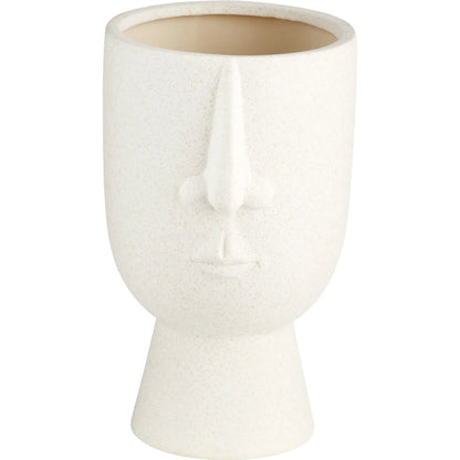 Father Vase by Cyan Design in white. Made from ceramic in a modern style.