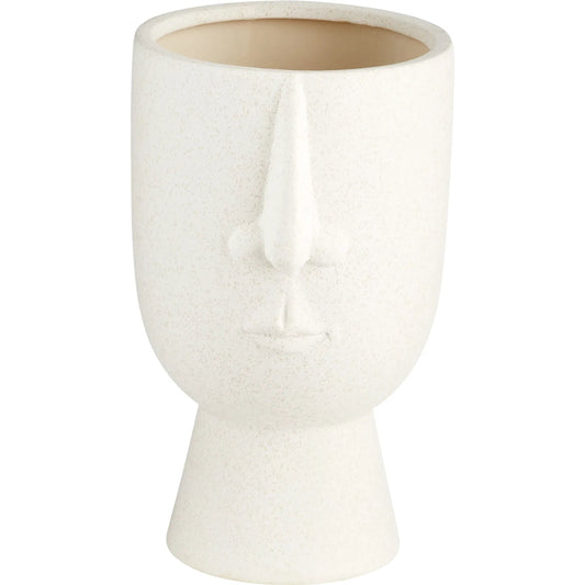 Father Vase by Cyan Design in white. Made from ceramic in a modern style.