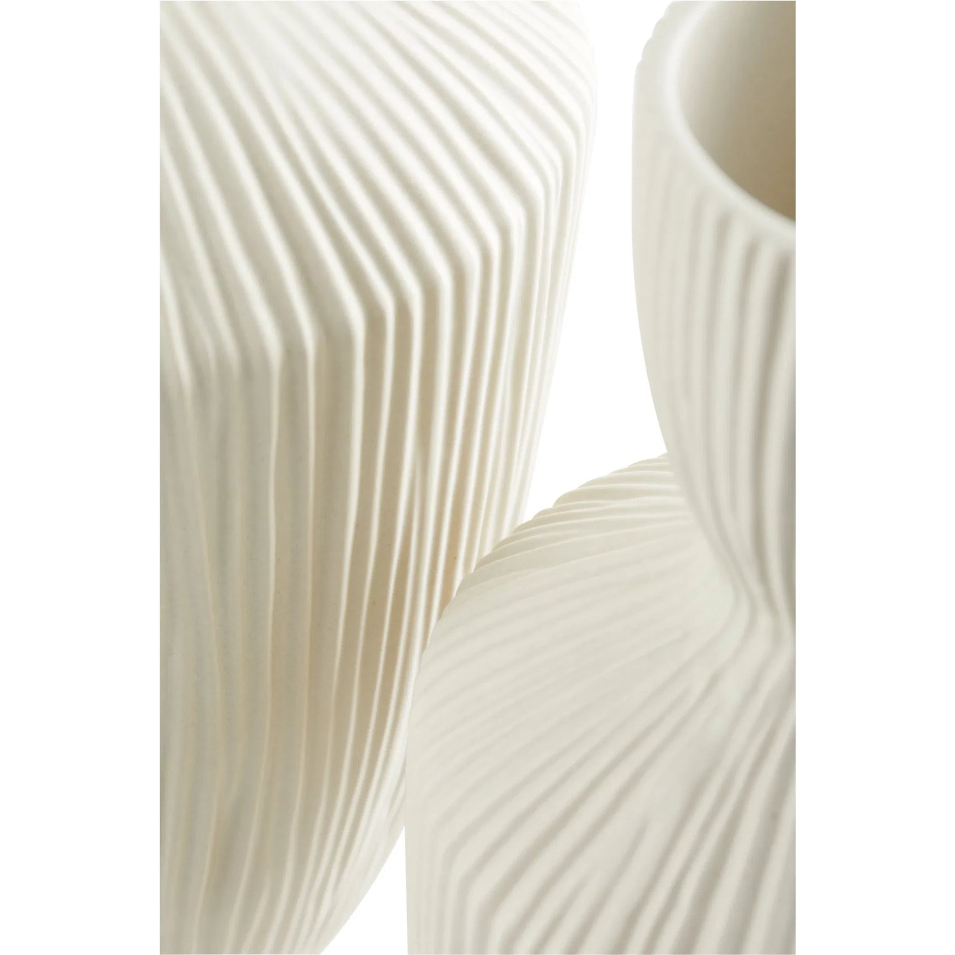 Bravo Vase by Cyan Design in white. Made from ceramic in a modern style.