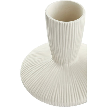 Echo Vase by Cyan Design in white. Made from ceramic in a modern style.
