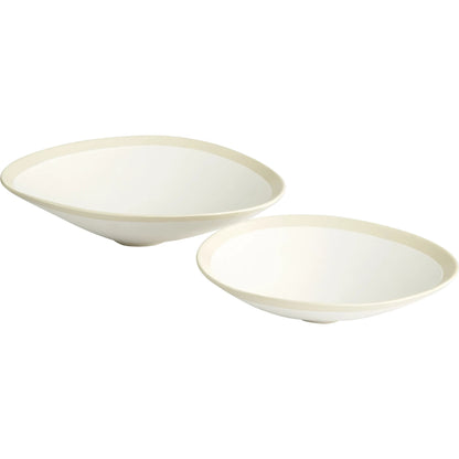 Laura Bowl by Cyan Design in white. Made from ceramic in a modern style.